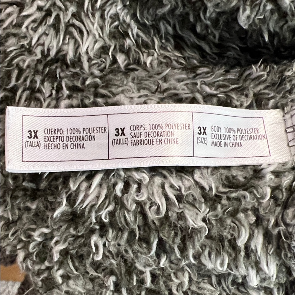 Cozy Gray Sherpa Jacket - Picture 5 of 6